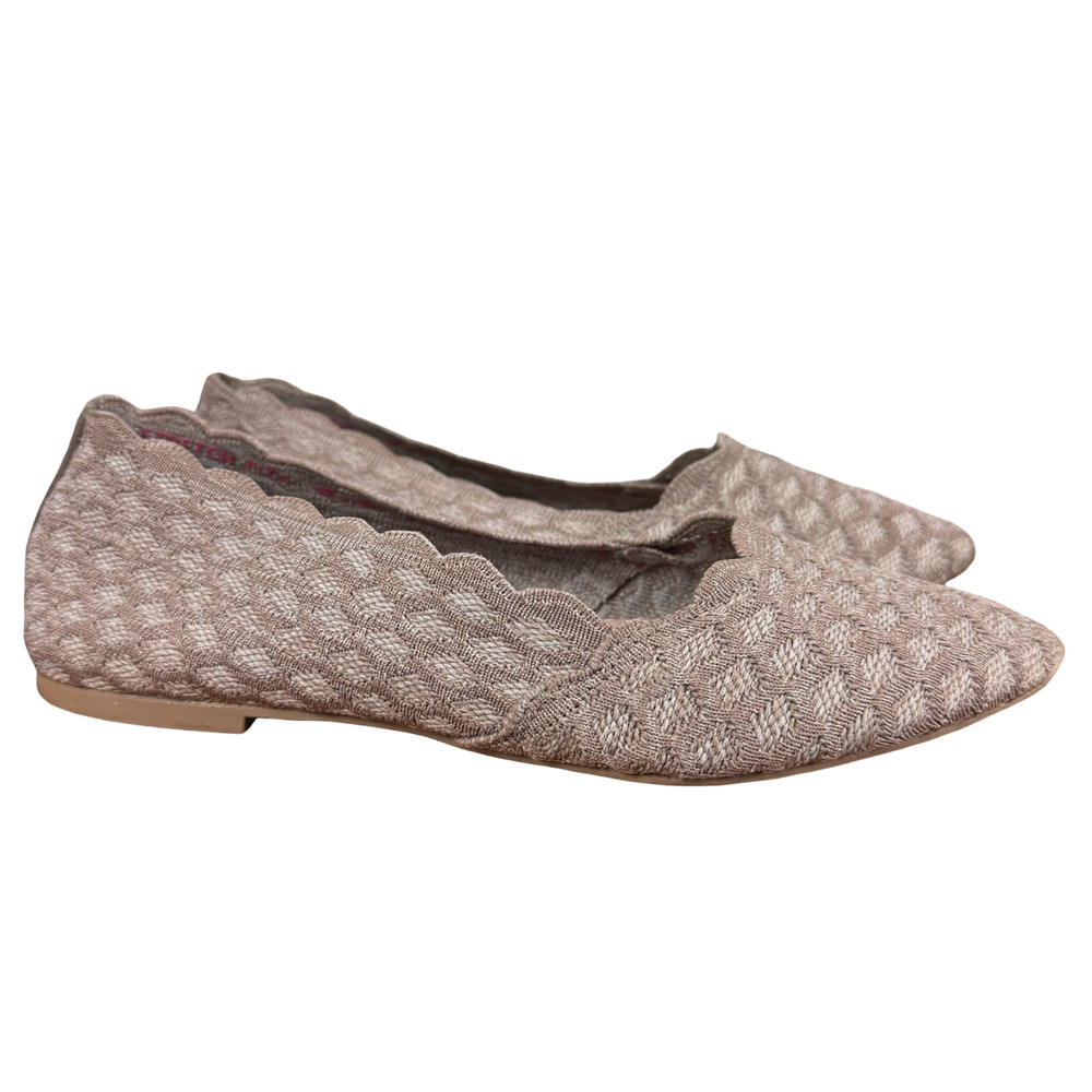Skechers Air Cooled Memory Foam Cleo Honeycomb Ballet Flats Slip On Shoes sz 8.5